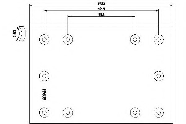 DON FU/18/1 Brake Lining, drum brake